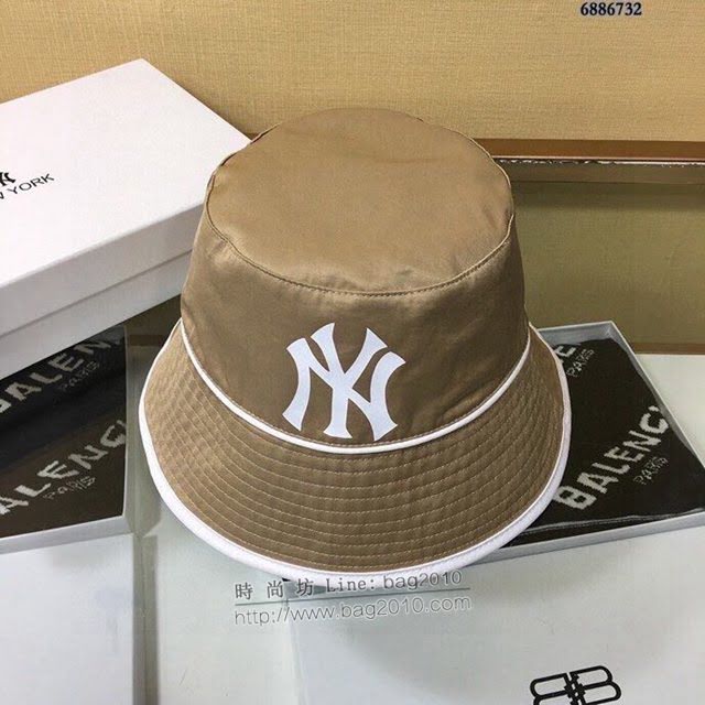 NY男女同款帽子 MLB光絲棉漁夫帽遮陽帽  mm1429
